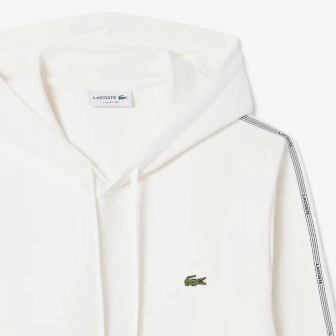 Hettegenser med logo-stripe og glidelås