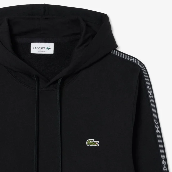 Hettegenser med logo-stripe og glidelås