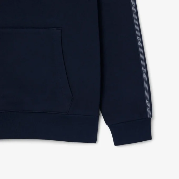 Hettegenser med logo-stripe og glidelås