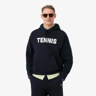 Hettegenser med tennisprint