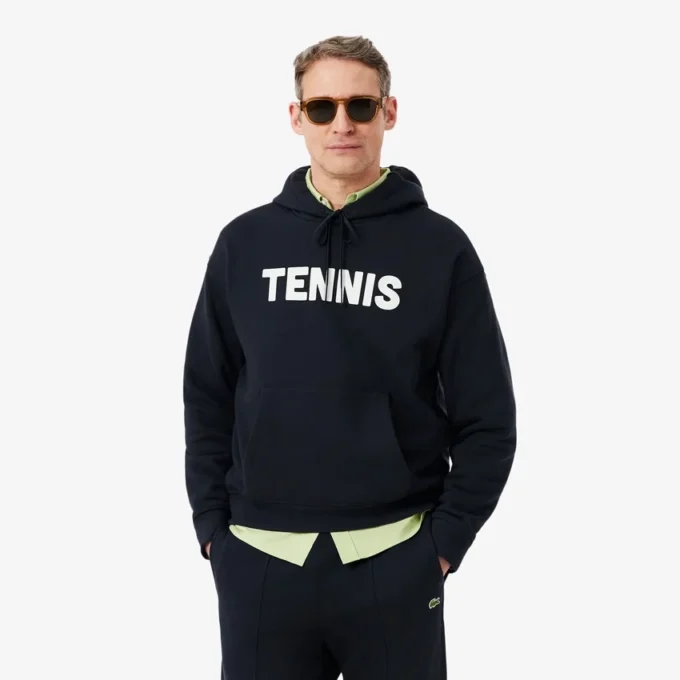 Hettegenser med tennisprint