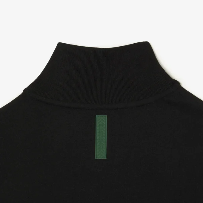 Høyhalset sweatshirt med glidelås for menn