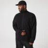 Høyhalset sweatshirt med glidelås for menn