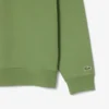 Høyhalset sweatshirt med glidelås og preget mønster