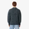 Intarsia-strikket krokodille-genser for menn