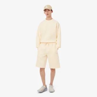 Interlock-shorts med avslappet passform