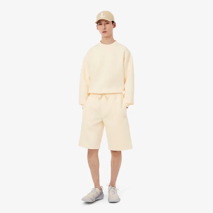 Interlock-shorts med avslappet passform
