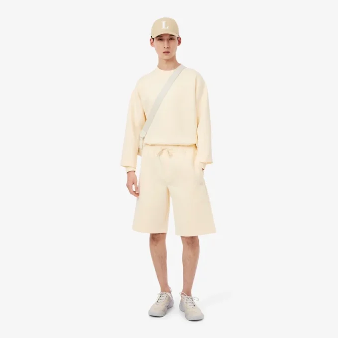 Interlock-shorts med avslappet passform