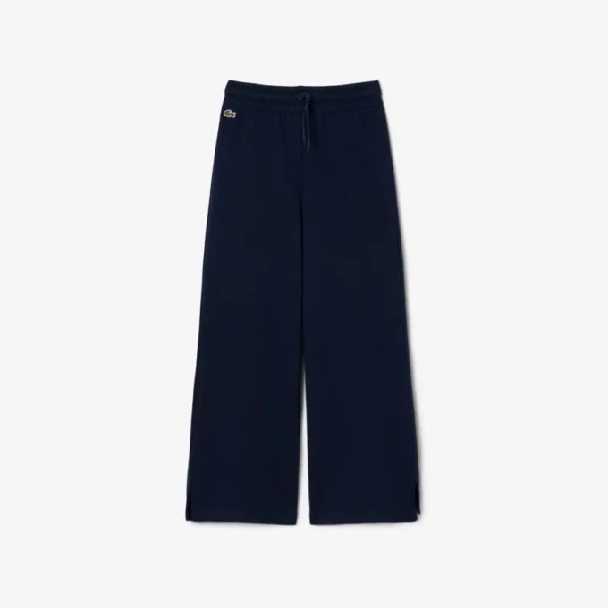 Jenters fleece-joggebukse med utvidede ben