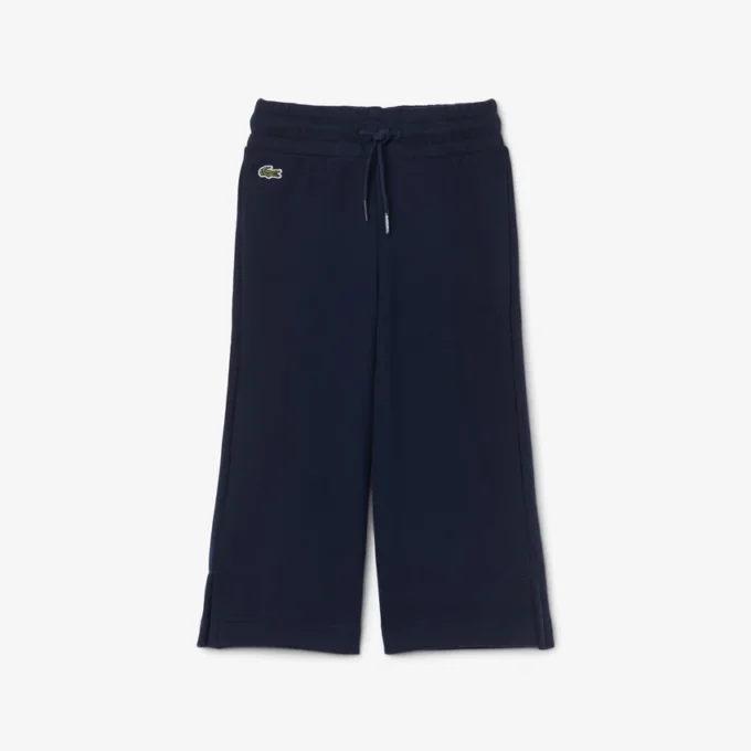 Jenters fleece-joggebukse med utvidet ben