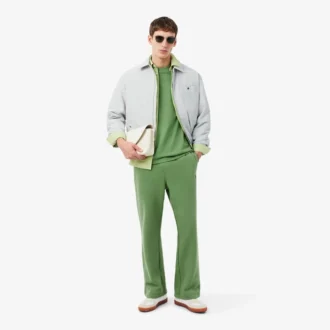 Joggebukse i fleece med løs passform