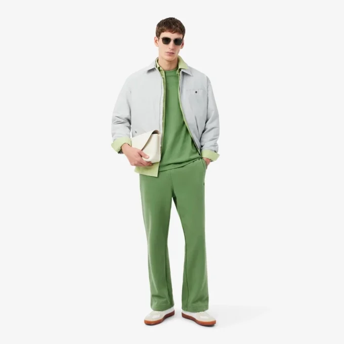 Joggebukse i fleece med løs passform