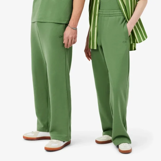 Joggebukse i fleece med løs passform