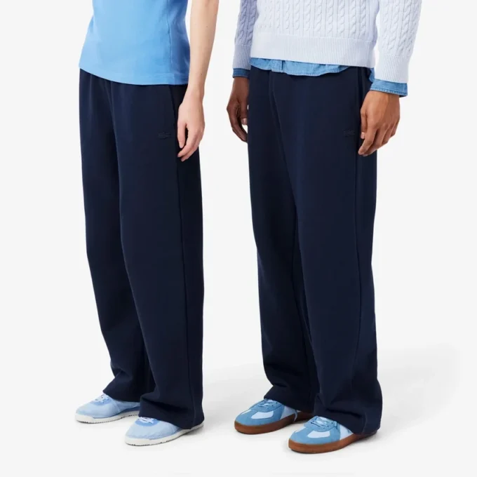 Joggebukse i fleece med løs passform