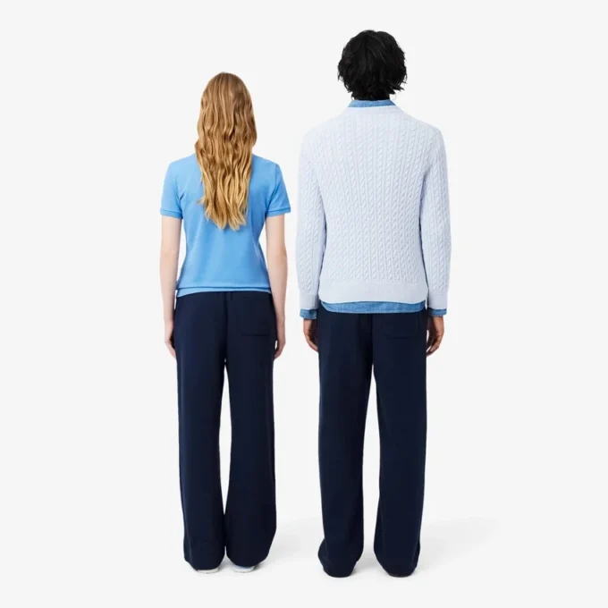Joggebukse i fleece med løs passform