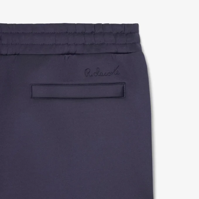 Joggebukse med løs passform og broderi
