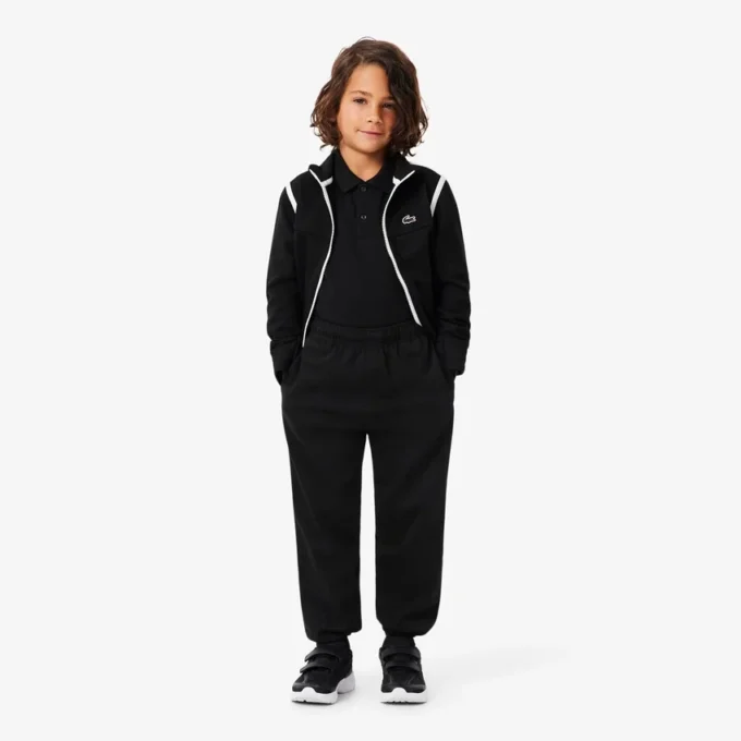 Joggebukse med sportsstriper for gutter