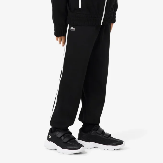 Joggebukse med sportsstriper for gutter