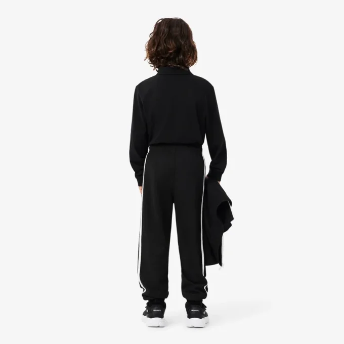 Joggebukse med sportsstriper for gutter