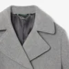 Kort oversized peacoat i ullblanding for kvinner