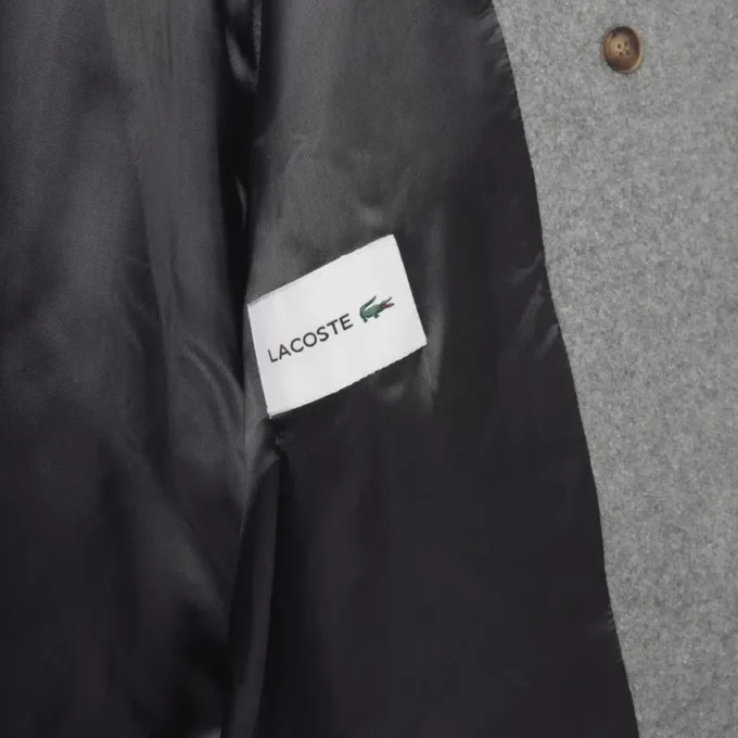 Kort oversized peacoat i ullblanding for kvinner