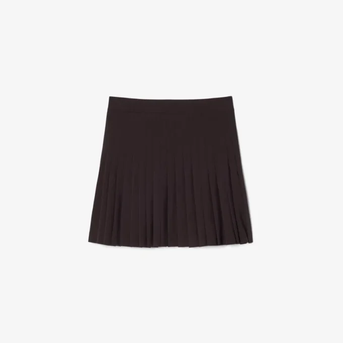 Kort plissert wrap-skjørt