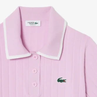 Kortærmet golfgenser med polokrage for kvinner