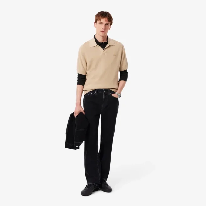 L.12.12 langermet polo i slim fit for menn
