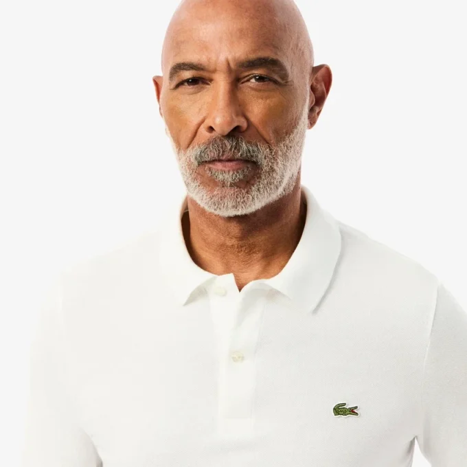 L.12.12 langermet polo i slim fit for menn