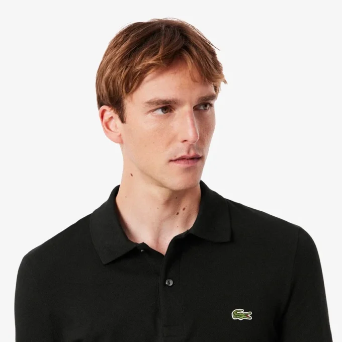 L.12.12 langermet polo i slim fit for menn