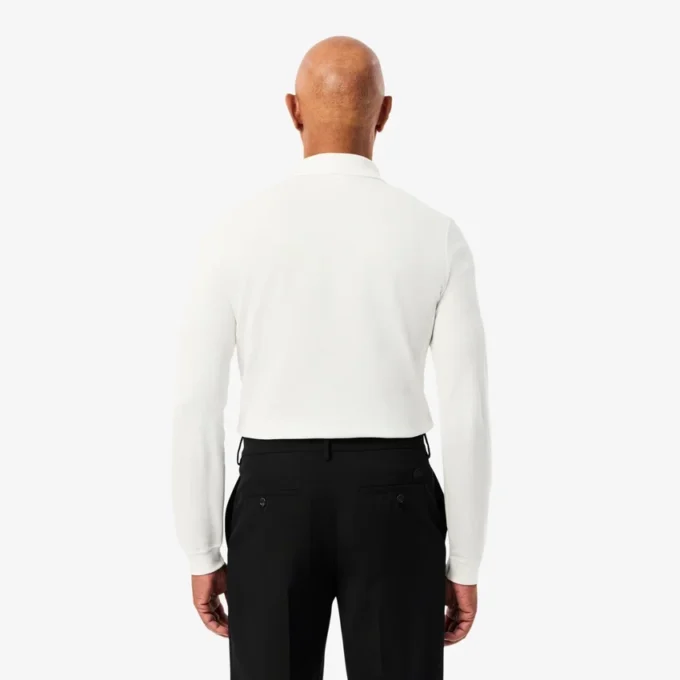 L.12.12 langermet polo i slim fit for menn