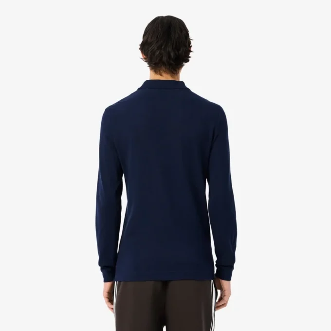 L.12.12 langermet polo i slim fit for menn