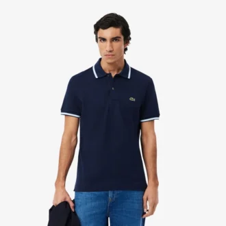 L.12.12-pologensere i regular fit med dekorative detaljer for menn
