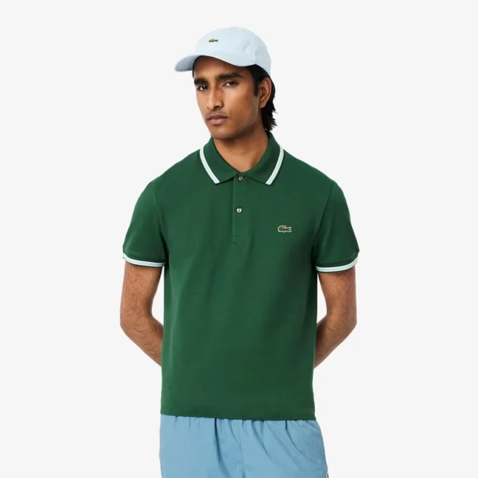 L.12.12-pologensere i regular fit med dekorative detaljer for menn