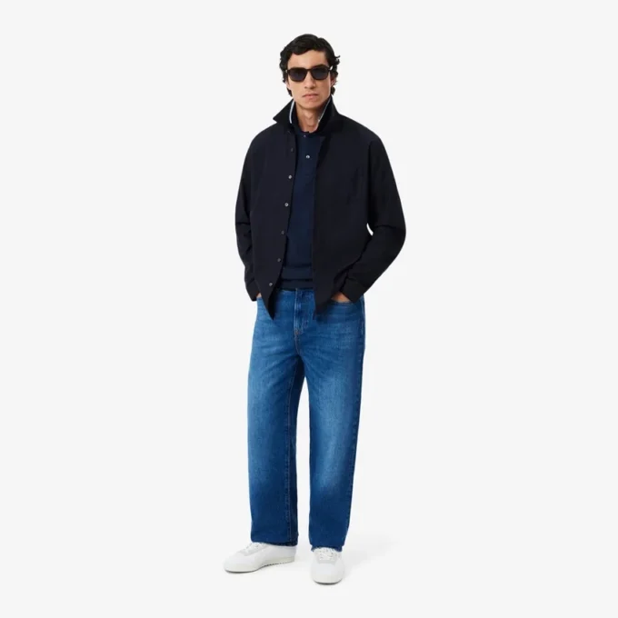 L.12.12-pologensere i regular fit med dekorative detaljer for menn