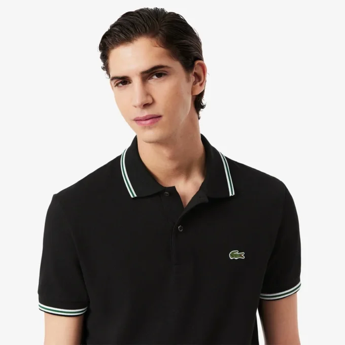 L.12.12-pologensere i regular fit med dekorative detaljer for menn
