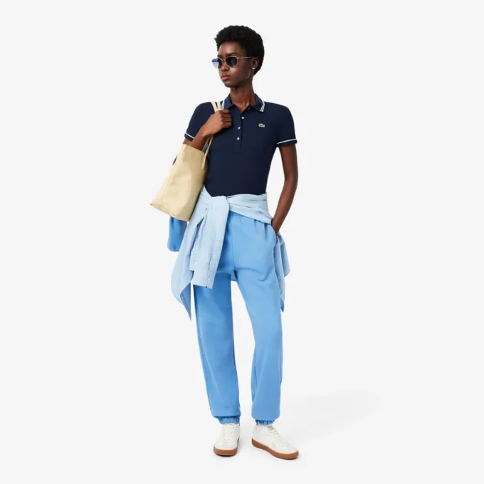 L.12.12 Slim Fit Pologenser med dekorative detaljer for kvinner