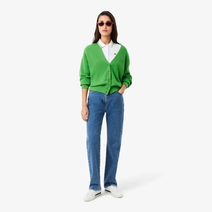 L.12.12 Slim Fit Pologenser med dekorative detaljer for kvinner
