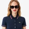 L.12.12 Slim Fit Pologenser med dekorative detaljer for kvinner