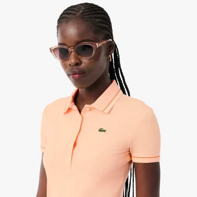 L.12.12 Slim Fit Pologenser med dekorative detaljer for kvinner