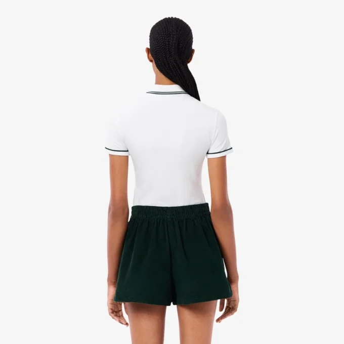 L.12.12 Slim Fit Pologenser med dekorative detaljer for kvinner
