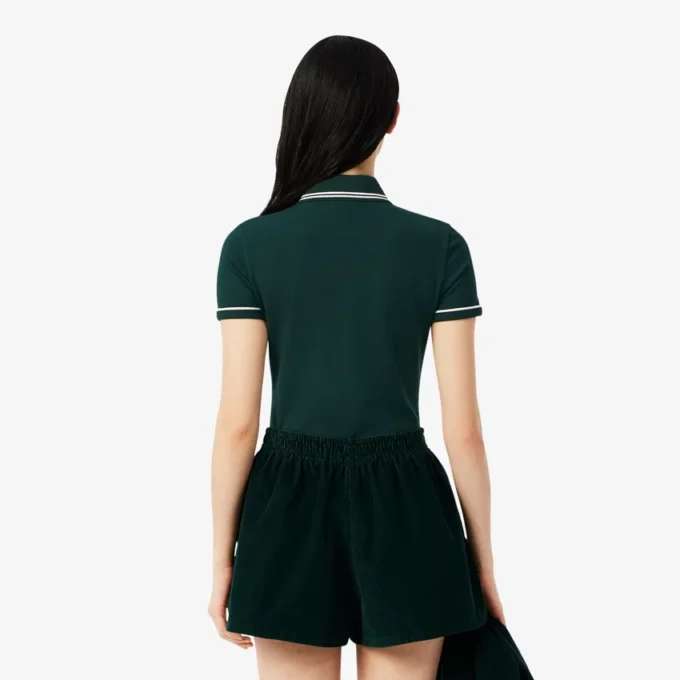L.12.12 Slim Fit Pologenser med dekorative detaljer for kvinner