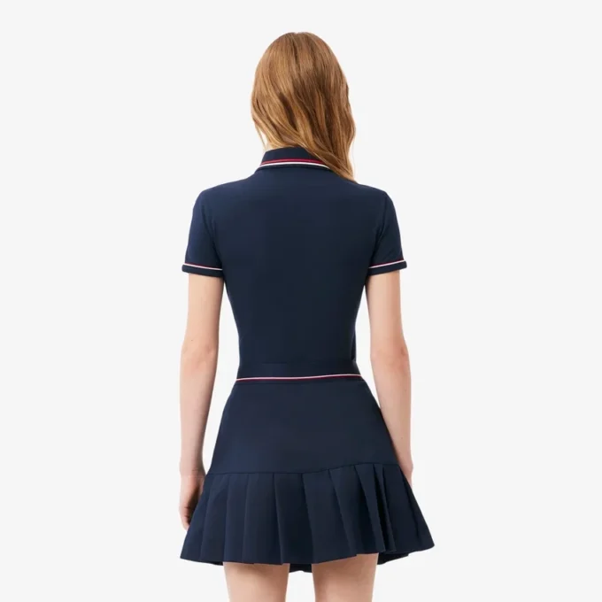 L.12.12 Slim Fit Pologenser med dekorative detaljer for kvinner