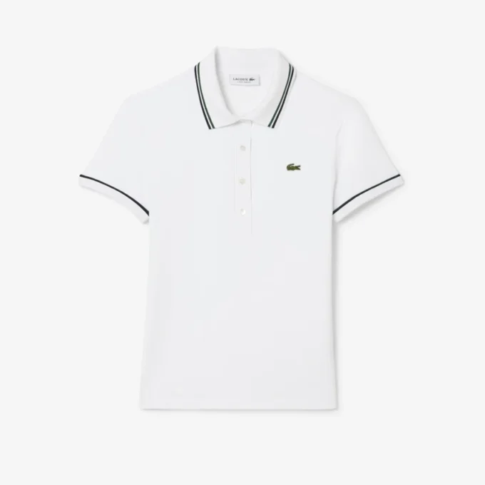 L.12.12 Slim Fit Pologenser med dekorative detaljer for kvinner