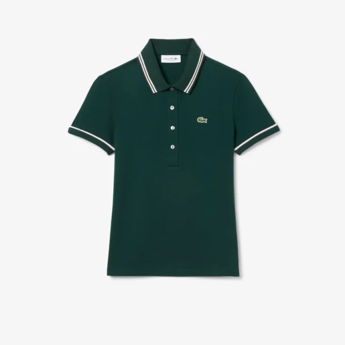 L.12.12 Slim Fit Pologenser med dekorative detaljer for kvinner