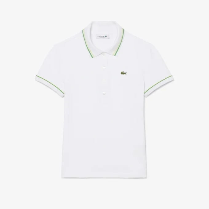 L.12.12 Slim Fit Pologenser med dekorative detaljer for kvinner