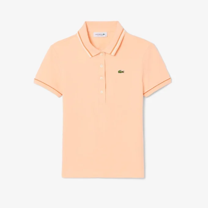 L.12.12 Slim Fit Pologenser med dekorative detaljer for kvinner