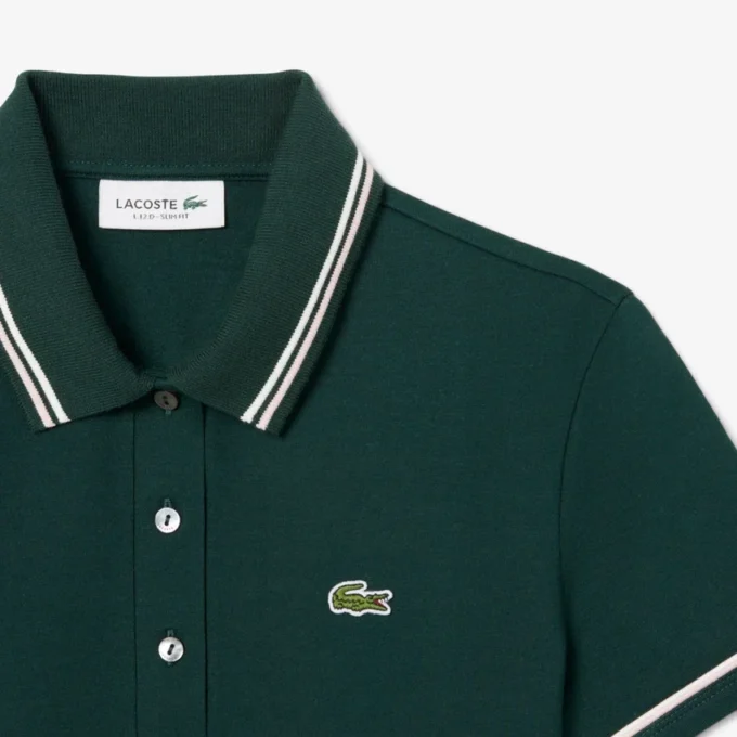 L.12.12 Slim Fit Pologenser med dekorative detaljer for kvinner