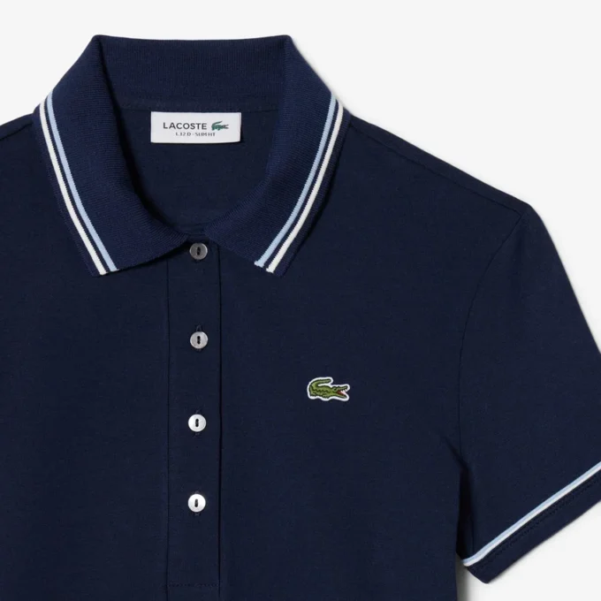 L.12.12 Slim Fit Pologenser med dekorative detaljer for kvinner