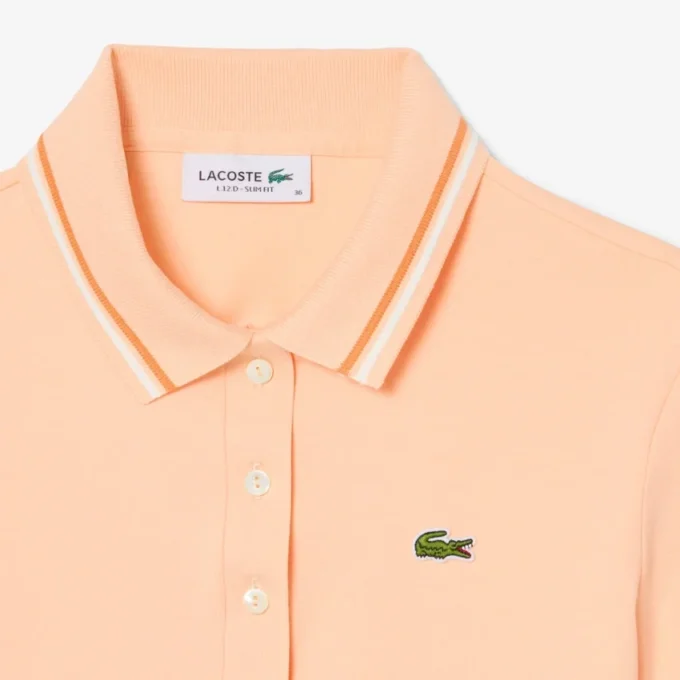 L.12.12 Slim Fit Pologenser med dekorative detaljer for kvinner